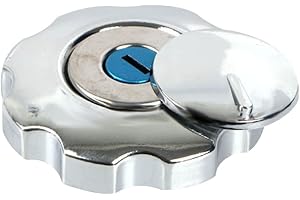 ‎ASUDARO Asudaro Aluminium Motorrad Tankdeckel Kit mit Schloss und 2 Schlüsseln für CG125, Silber