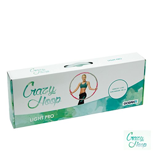 Crazy Hoop Light Hula Hoop Reifen Fitness-Reifen, 1,2kg Reifen mit Schaumstoff, zum abnehmen - 6