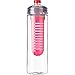 Produktbild R+M Style Wasserflasche 650 ml Trinkflasche mit Früchteeinsatz Flasche mit Fruchteinsatz Rot