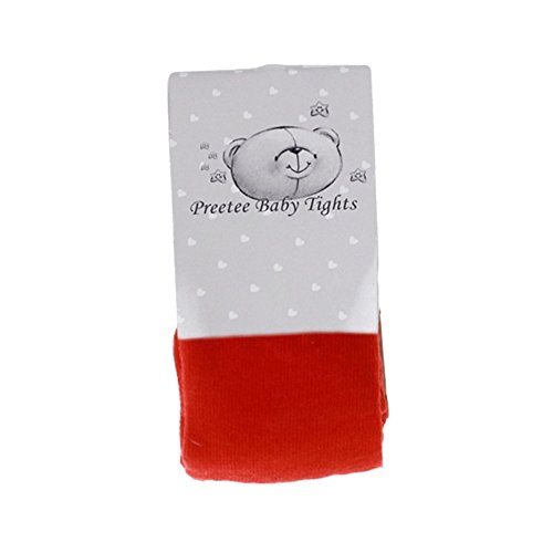 Red Baby cotton rich tights by Preetee Baby (0-6 Months)