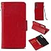 Produktbild jbTec® Flip Case Handy-Hülle Book #N32 Vintage Style zu Huawei P20 Pro / P20 Plus - Handytasche Schutz Cover Bookstyle Booklet Handschlaufe, Farbe:Rot, Modell:Huawei P20 Pro/Plus