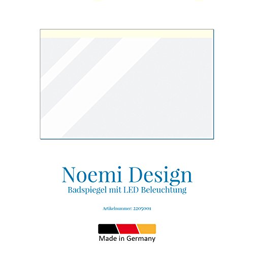 Noemi – LED Badspiegel mit Beleuchtung + Kippschalter – (B) 160 cm x (H) 80 cm - 3