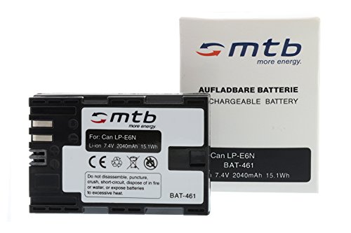2 Batteries LP-E6N  2040mAh  pour Canon EOS 5D Mark III   7D Mark II  60D  70D  80D   XC10   WTF-E5  E7  avec plus r  cent InfoChip - Juin 2016 