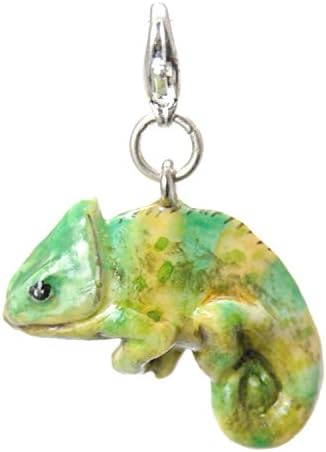 Miyabilondon Handmade Porcelain [Chameleon] Clip On Charm