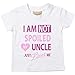 I'm Not Spoiled My Uncle Just Loves Me Girls Tshirt Baby Toddler Kids Available in Sizes 0-6 Months to 14-15 Years Niece