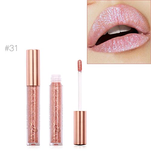 Bluestercool Frau Neue Mode Metallisch Lip Gloss Lippenstift Erschwinglich Gute Qualität (A)