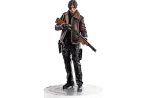 REOZIGN Figura De León, Sosteniendo Una Pistola de Cuero Leon Scott Kennedy Figuras Anime 29 Cm/11,4 Pulgadas Hecho a Mano PVC Artesanía Regalo