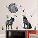Produktbild Forest Moon Wolf Wall StickerDecoration Living Room TV Background Door Sticker Nature View Waterproof
