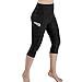 Price comparison product image ADESHOP Workout Yoga Leggings Fitness Tights, Women Workout Out Pocket Leggings Fitness Sports Gym Running Yoga Athletic Pants(XL, Black)