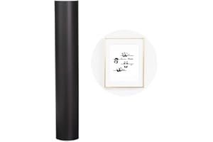 Heinaroman Rouleau Vinyle Adhésif - 30cm×304cm Noir Mat Repositionnable Film auto-Adhésif Pour Couper et Silhouette Cameo, Appliqué Dans Les Travaux Manuels et La Décoration de La Maison