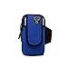Produktbild YKD Sport Armband Mit einem Kopfhörer-Steckplatz Wasserdicht Neopren-Material Doppelter Reißverschluss + doppelter Beutel + justierbarer Gurt-Y13Blau