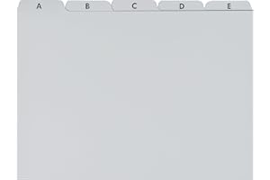 Brunnen Filing Cards A-Z A5 40 mm Plastic Grey