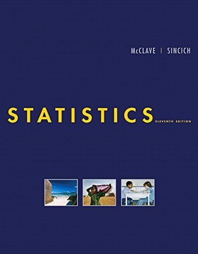 Statistics, 11th Edition (Book & CD) by James T. McClave (2008-01-07)