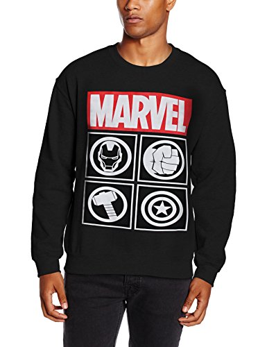 Marvel-Herren-Sweatshirt-Avengers-Icon