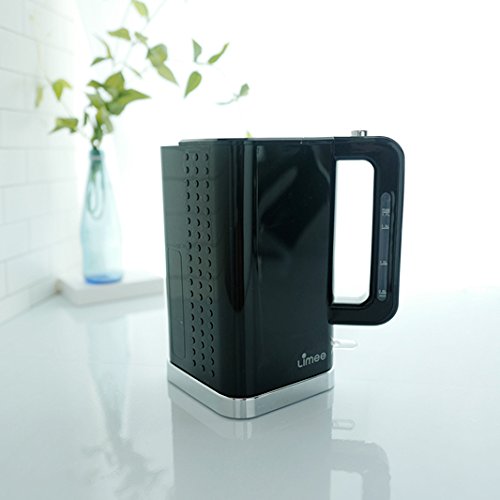 Limee 2200W 1.7 Liter schnurlos Elektro schnelle Kochen Krug Punkte Entwurf Kessel black - 7
