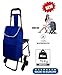 Produktbild TAVALAX® Tris Floral Einkaufstrolley & Trolley Gestell Stahl klappbar & Wasserdicht Climb Cart (Blue New)