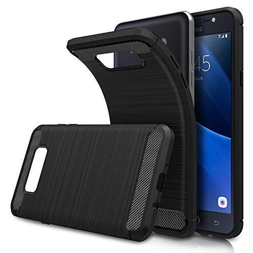  Versi  n actualizada  Funda Samsung Galaxy J7 2016   5 a  os de garant  a  Simpeak funda carcasa case para Samsung Galaxy J7 2016 Silicona  Negro