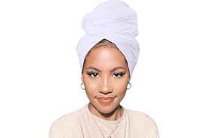 XTREND - Écharpe de turban en jersey pour femme, longue, étirable, enveloppe de cheveux en jersey respirant léger pour l'été, couleur unie (blanc)