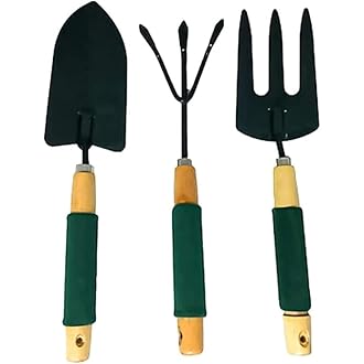 Sulfar Gardening Tool Wood Handle Cultivator Trowel For...