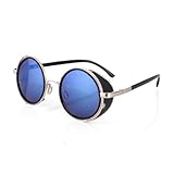 l UV 400 Protection Unisex 4sold® Steampunk Sunglasses 50s Round Glasses Copper Cyber Goggles Rave Goth Vintage Victorian Like Sunglasses Includes