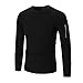 Produktbild VENMO Männer Premium Kapuzenpullover ,Hoodie Männer Langarmshirt Kapuzenpulli Tops Jacken Mantel Outwear Herren Sweatshirt Hoodie Sweatjacke Kapuzenpullover (M, Black)