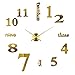Produktbild Große DIY Wanduhr Moderne 3D Wanduhr mit Spiegel Zahlen Aufkleber Für Home Office Wohnzimmer Dekorationen Geschenk Uhr,Gold