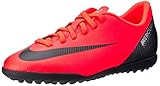  Nike VaporX XII Club CR7 TF, Botas de fútbol Unisex niños, Rojo (Bright Crimson/Black-Chrome 600), 37.5 EU