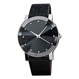 Romote 1PC Frauen Uhren Lederband Luxus-Quarz-Uhren Military Edelstahl-Armbanduhr Mädchen