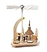 Produktbild DREGENO Pyramide natur mit Kirche und Kurrende, für Kerzen, von DREGENO SEIFFEN 25 cm – Original erzgebirgische Handarbeit