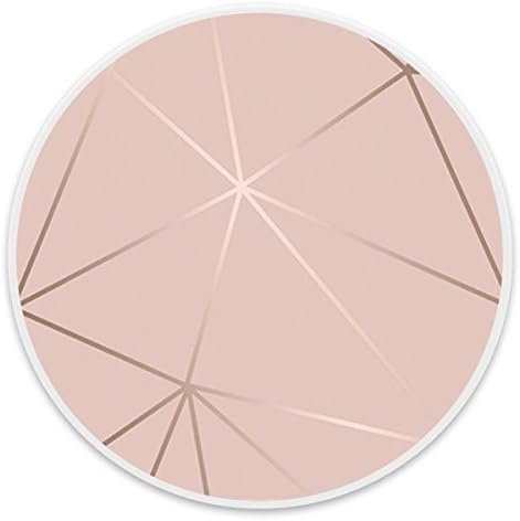 Customize Expanding Stand Pop Grip Mount Holder Sockets for iPhone 8, iPhone X, All Other Smartphones and Tablets - Rose Gold Shimmer Metallic White