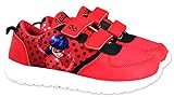  Miraculous - Zapatillas Rojas Impresas Lady Bug a Scratchs - niño Niña 28