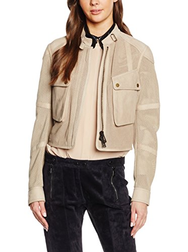 Preisvergleich Produktbild Belstaff Lederjacke Cropped Speedmaster Sand DE 34 (IT 40)