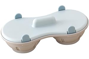 BESSY SHOP Cuiseur à Oeufs Micro-Ondes,Cuiseur à Oeufs Égouttants de 2 Tasses pour la Fabrication d'Oeufs Pochés,Double Egg Cup,Pocheuses à œufs Pour Micro-ondes,Cuiseur à Oeufs Cuiseur à Vapeur