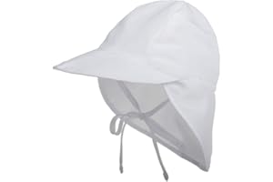 LACOFIA Sombrero de Playa de protección Solar para bebé Gorro de Verano de Solapa Ajustable Super Suave para niños