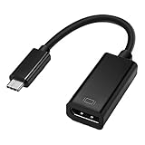 VicTsing Cavo Adattatore USB 3,1 Tipo C a DisplayPort DP con Risoluzione Massima 3840x2160 per Apple MacBook (12 Pollici, 2015), Google Chromebook Pixel (2015), Asus Zen AiO (non Supporto Macbook 2017), Nero