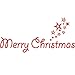 Price comparison product image erthome Merry Christmas Wall Stickers Art Removable Home Vinyl Red Window Stickers