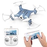 ★PROTECCIÓN DE BAJO VOLTAJE y SOBRE CORRIENTE: Cuando la batería del dron está baja, las dos luces indicadoras en la parte trasera del dron comienzan a parpadear para recordar al piloto que devuelva la llamada al dron para evitar perder problemas. Si el dron encuentra una emergencia en la cual no puede funcionar, por ejemplo, las cuchillas no están girando, pasará al modo de protección de sobrecorriente.