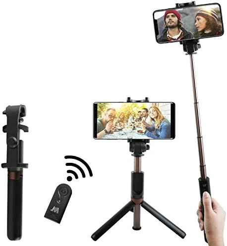 Bluetooth Selfie Stick Tripod with Remote for iphone 6 6s 7 plus 8 Android Samsung Note 8 Galaxy S7 S8 Plus Edge ONBET 2 in 1 Mini Pocket Extendable Monopod Bluetooth 3.0 Aluminum Alloy 360° Rotation Phone Holder