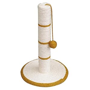 Arquivet 8435117843363 – Rascador Blanco/Dorado con Bola 30 * 30 * 46 cm