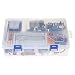 Produktbild KKmoon 217 Stücke Arduino Ultimate Starter Kit für UNO R3 mit Aufbewahrungsbox, Viel Elektronik Komponenten Bausatz GPIO Transistor Widerstand Sortiment Schrittmotor LCD 1602 Schrittmotor Jumperkabel