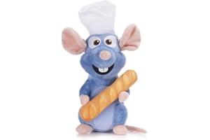 UKToyworld 12 Inch Remy Ratatouille Blue Rat Soft Plush Toy (REMY WITH BAGUETTE)