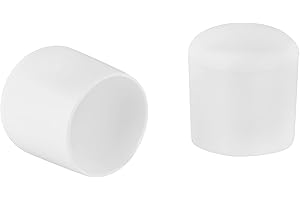 S&S-SHOP 20 tappi per gambe della sedia, diametro 10 – 32 mm, colore bianco, rotondi, in polietilene, protezione antigraffio per tubi, feltrini per mobili, set di tappi protettivi, (18 mm)