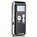 Produktbild EVIDA 8GB Digital Voice Recorder Errichtet im MP3-Musik-Spieler, schwarzes Audio-Diktaphon, Multifunktions-nachladbarer super heller Ton-Diktaphon-Spieler mit eingebautem 0.5W klarer Lautsprecher