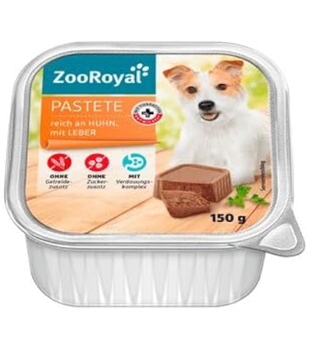 ZooRoyal Hundefutter saftige Pastete mit Rind & Leber, 15er Pack (15 x  175g) : Amazon.de: Haustier