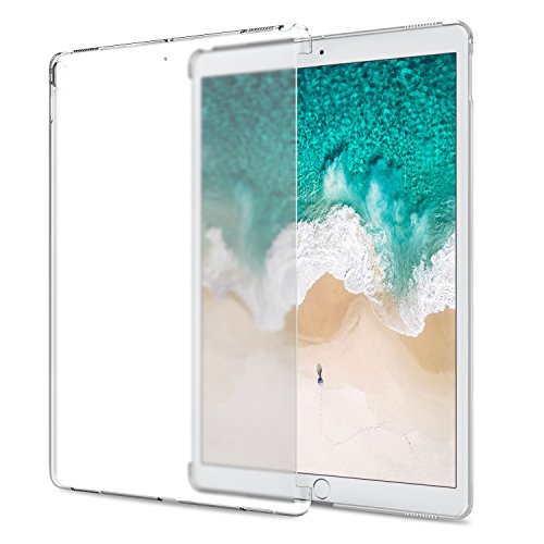 MoKo Hülle für Neu iPad Pro 12.9 2017 - Ultra Slim Translucent Hart Polycarbonate Schale Schutzhülle Case Cover für für Apple New iPad Pro 12.9 Zoll 2017 Tablet, Transparent (Auch für iPad Pro Offizielle Tastatur)