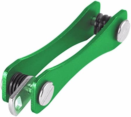 Key Organiser Portable Very Light Easily Placed In Your Pocket Compact Key Holder, Holds 2-10 Keys Suitable for Car, Home Most Keys Green