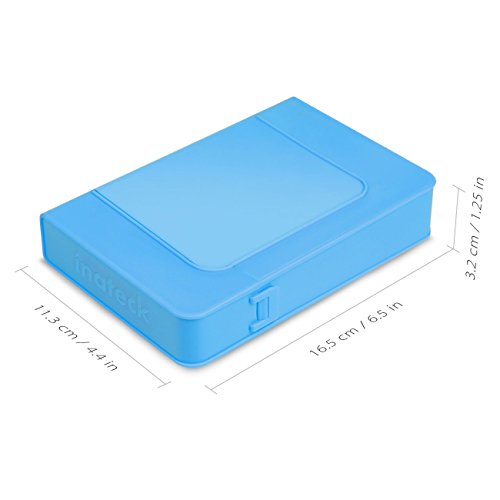 Inateck HPE-B Blau Plastik Schutzhülle für 8.9 cm 3,5 Zoll Festplatten Festplattengehäuse / HDD Festplatten-Gehäuse / Enclosure - 4