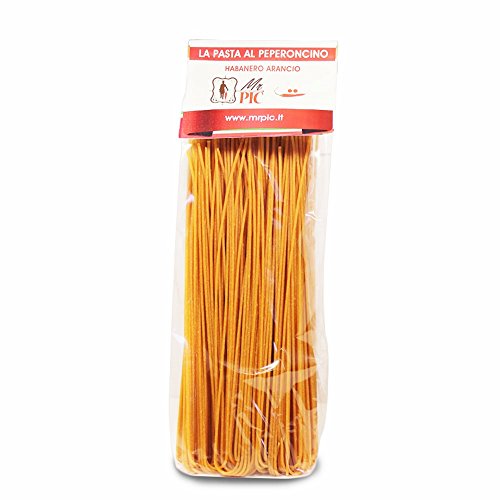 Spaghetti al peperoncino Habanero Giallo (500 g) - Mr PIC: il Peperoncino Toscano di alta qualità - Carmazzi: la più ampia linea italiana di prodotti piccanti