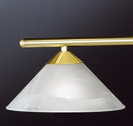 Ersatzglas /Lampenglas/Leuchtenglas/Ersatzglas/Lampe/Leuchten/E27 /Alabasterfarbig/Ersatzschirm/Lampenschirm Höhe 10 cm Fassung E27 Lochöffnung 41 mm Durchmesser unten 24 cm - 5