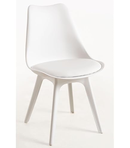 Pack De 6 Sillas Leka Para Comedor - Diseño Moderno En Negro, Cómodas Y Fáciles De Limpiar, Perfectas Para Hogar O Negocios